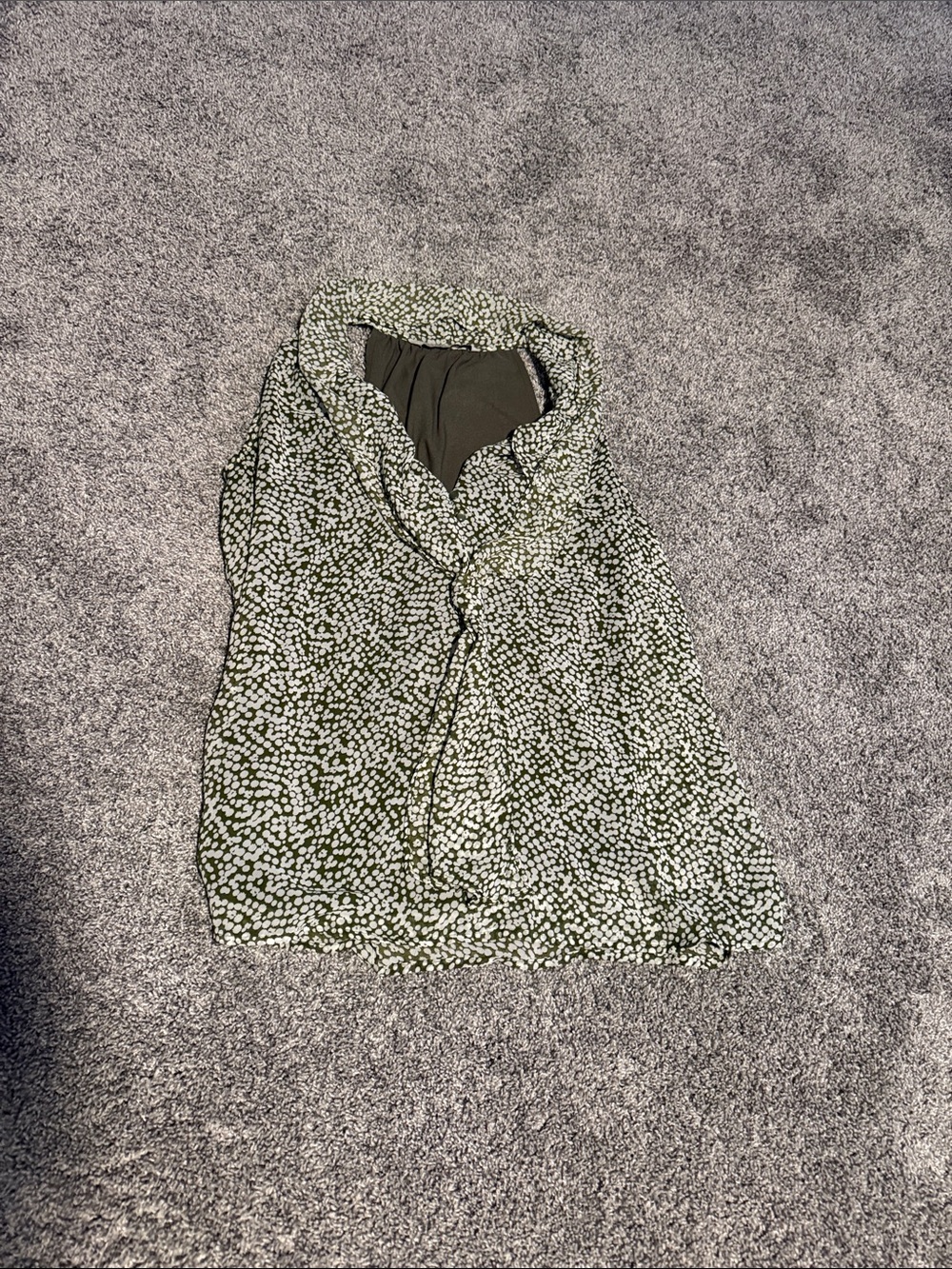 Green and White polkadot sundress